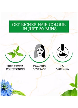 Natural Black Henna Hair Color Natural Black - view 4