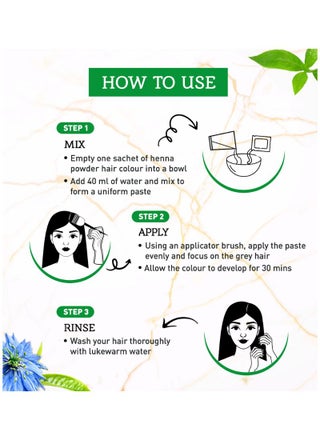 Natural Black Henna Hair Color Natural Black - view 5