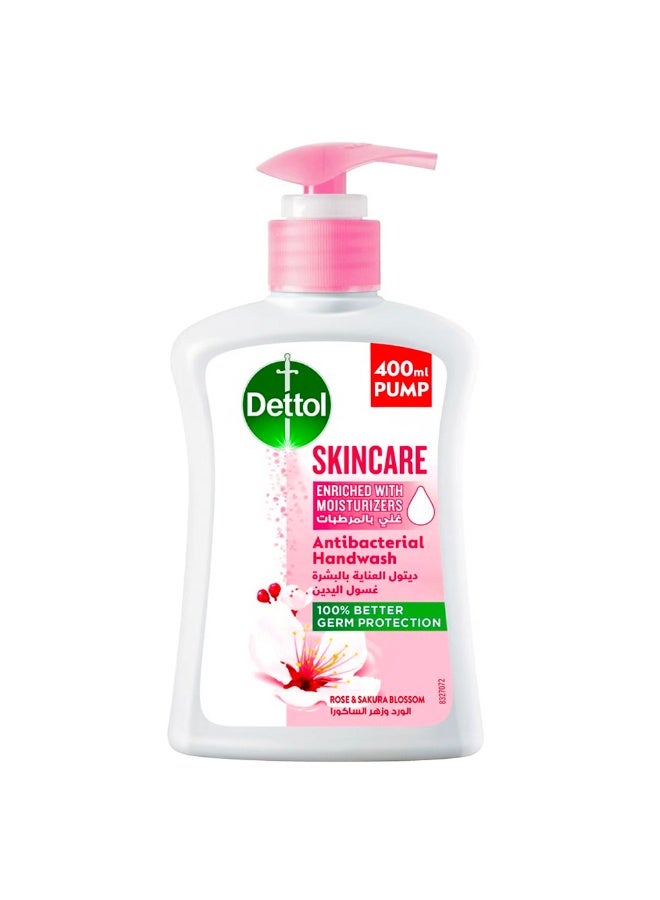 Dettol Skincare Antibacterial Liquid Hand Wash, 400ml  - Image 1