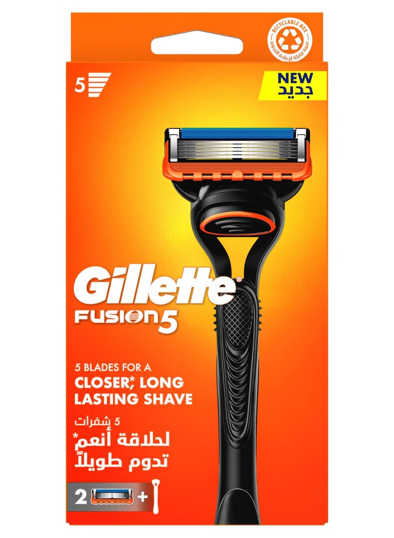 ماكينة حلاقة فيوجن للرجال مع شفرتين - Image 1