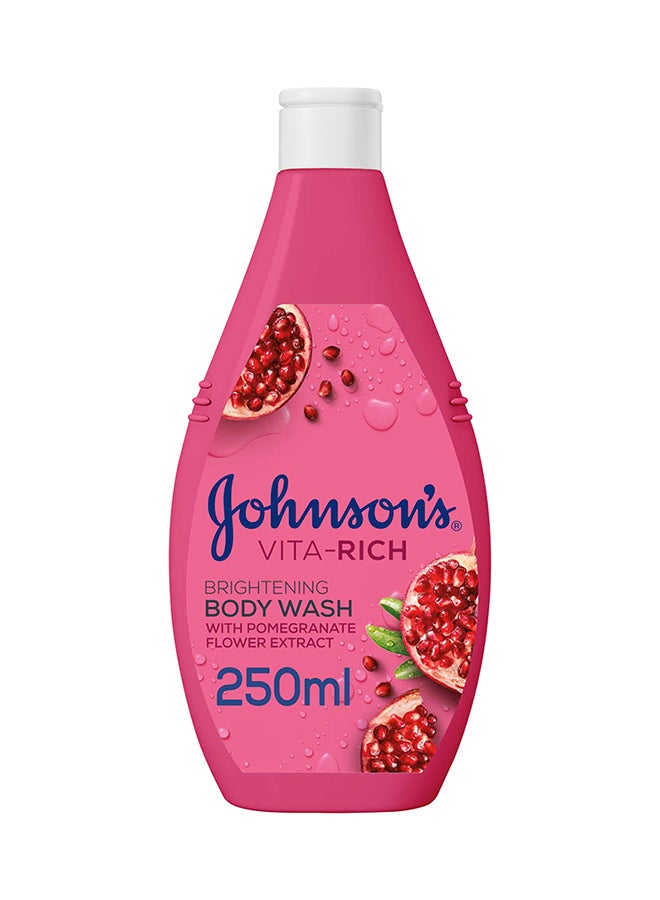 Johnson's Body Wash Vitarich Brightening Pomegranate Flower 250ml - Image 1
