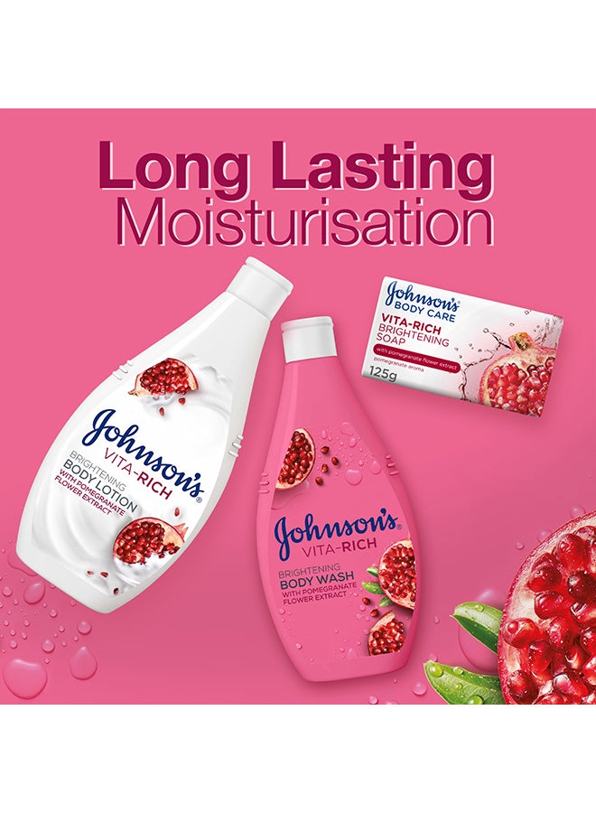 Johnson's Body Wash Vitarich Brightening Pomegranate Flower 250ml - Image 2