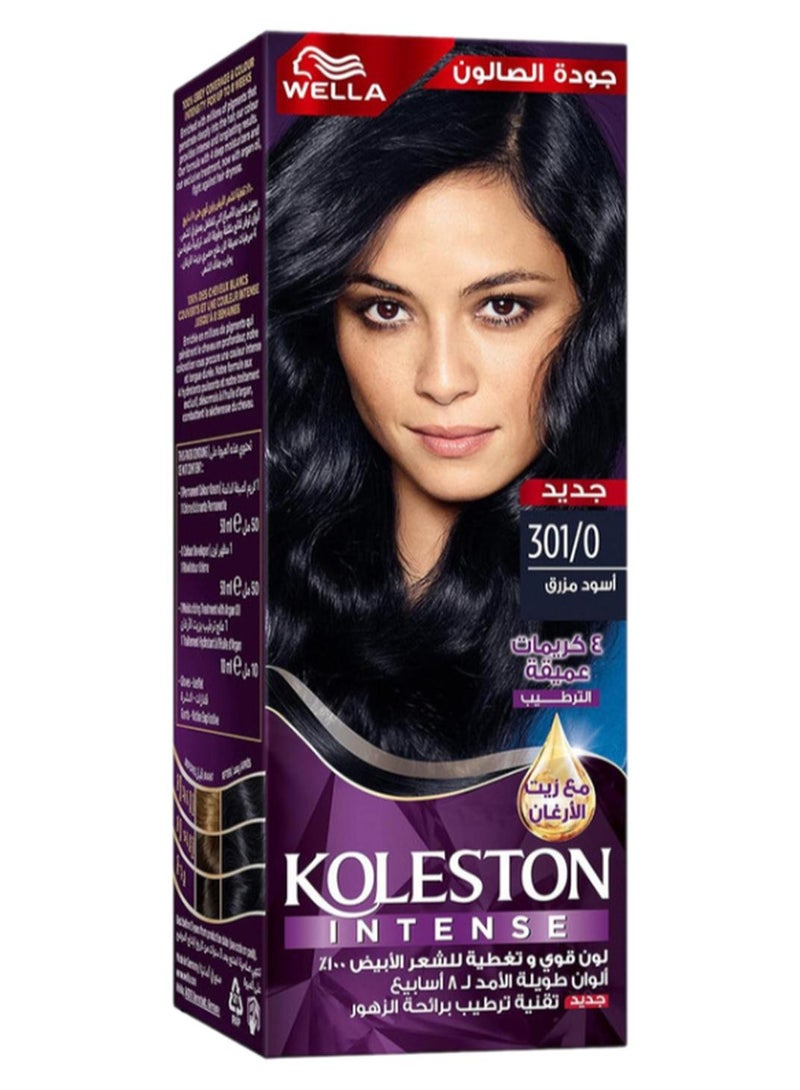 WELLA Koleston Intense Hair Color Blue Black 301/0 - Image 1