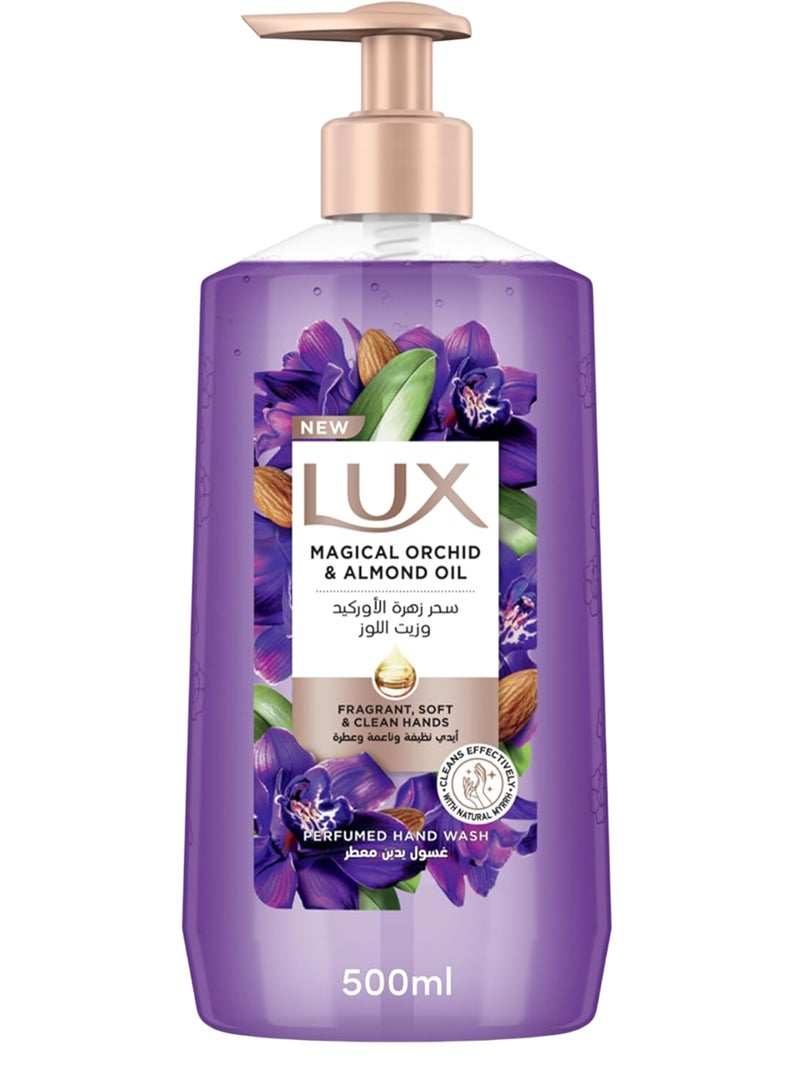 لوكس صابون سائل لليدين سحر زهرة الأوركيد المضاد للبكتيريا، والغني بالجلسرين، والمناسب لكل أنواع البشرة 500 مل - Image 1