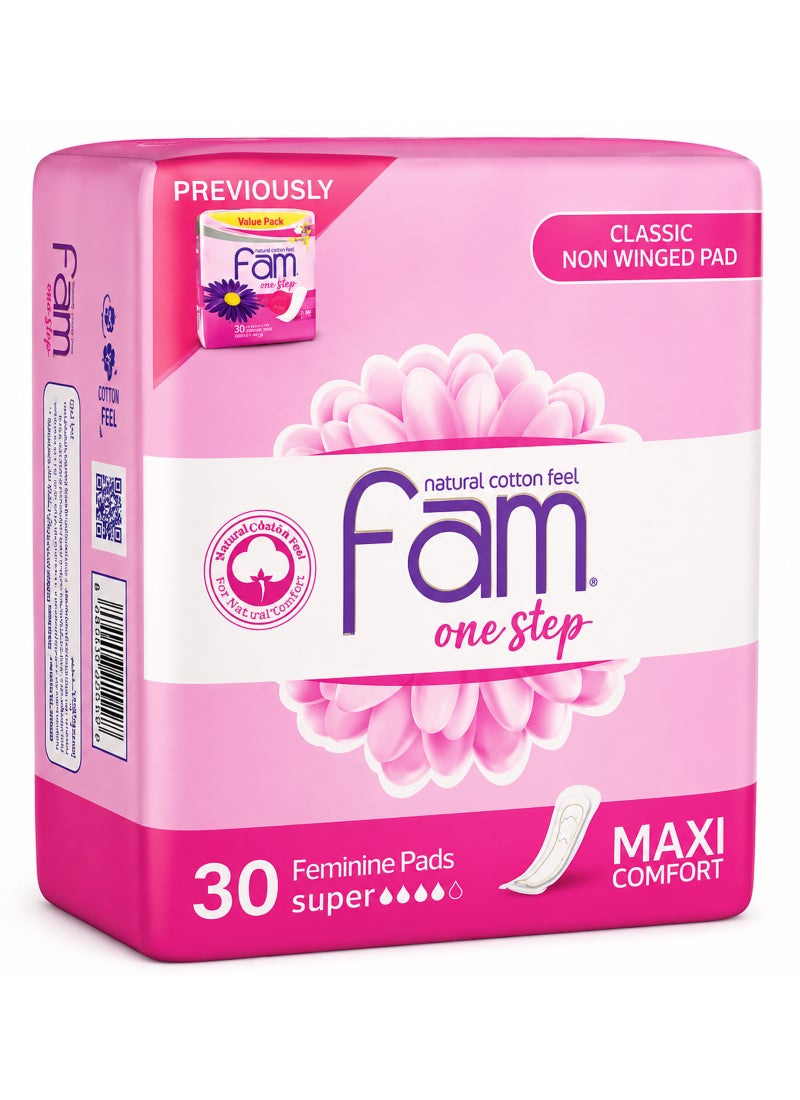 فام فوط صحية ماسي للسيدات بدون أجنحة، حجم سوبر، 30 قطعة 30 Pads - Image 1