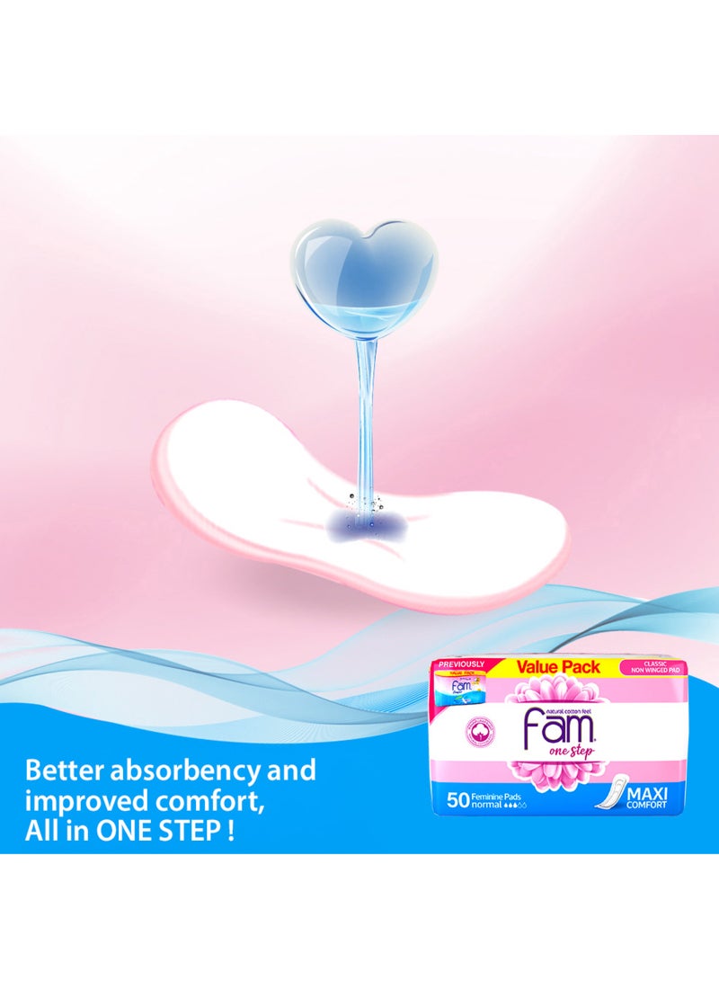 Fam Feminine Napkins Non Wing Comfort 50 Pads - Image 3