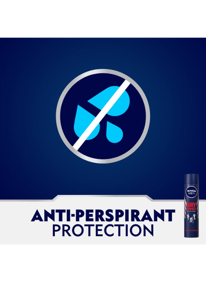 Nivea - Dry Impact Antiperspirant Spray 200ml - Image 1