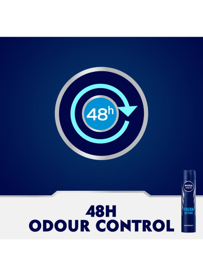 Nivea Fresh Active 48H Deodorant 200ml - Image 4