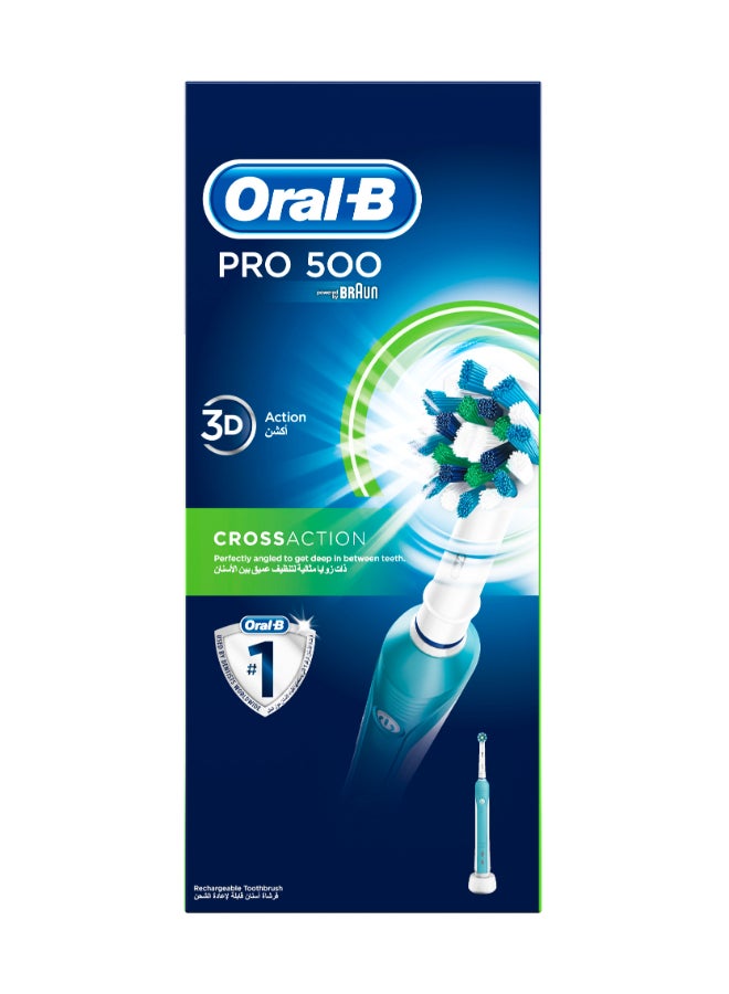 Oral-B Vitality Cross Action Rechargeable Electric Toothbrush, with 2D ...