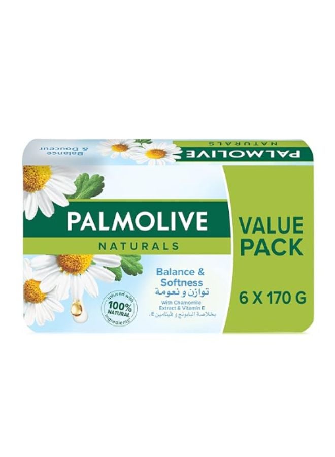 Palmolive - Naturals Bar Soap Balanced And Softness With Chamomile And Vitamin E 170grams - Image 1