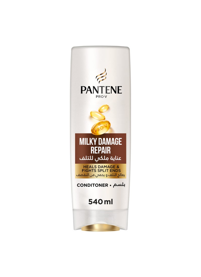 Pantene Pro-V Milky Damage Repair Conditioner Repairs Damaged Hair 540ml  - Image 1