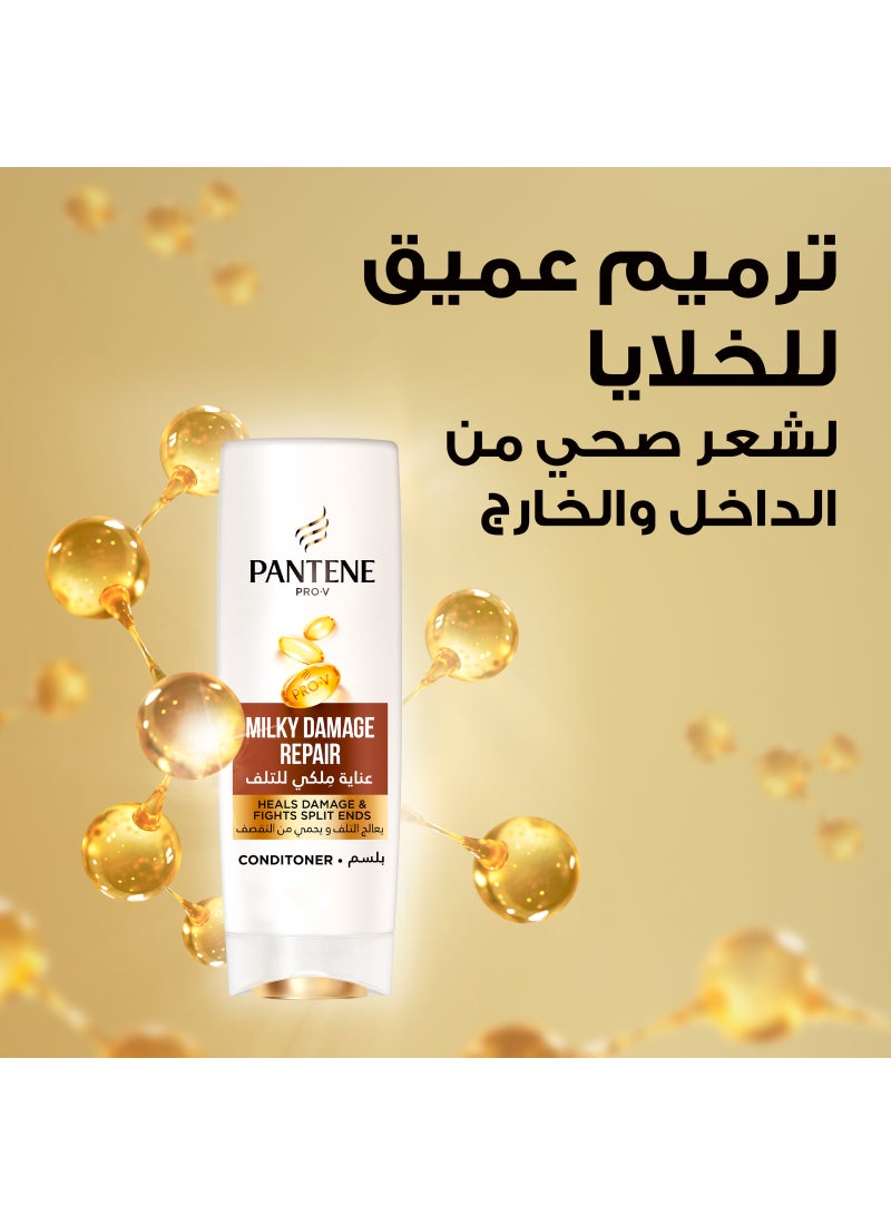 Pantene Pro-V Milky Damage Repair Conditioner Repairs Damaged Hair 540ml  - Image 2