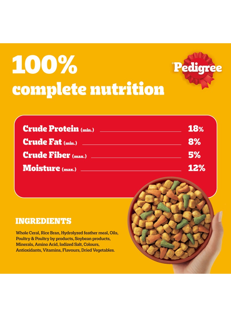 بيديجري طعام جاف للكلاب البالغة مكون من الدجاج والخضراوات 10 كجم - Image 4