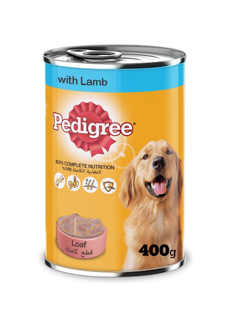 بيديجري علبة طعام كلاب رطب تحتوي من لحم شاة بوزن 400 جم - Image 1