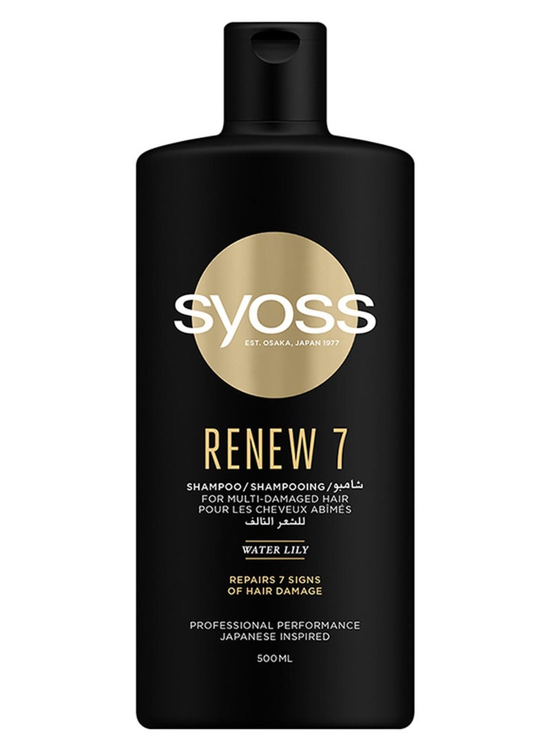 SYOSS Renew 7 Shampoo For Multi-Damaged Hair Multicolour 500ml - Image 1