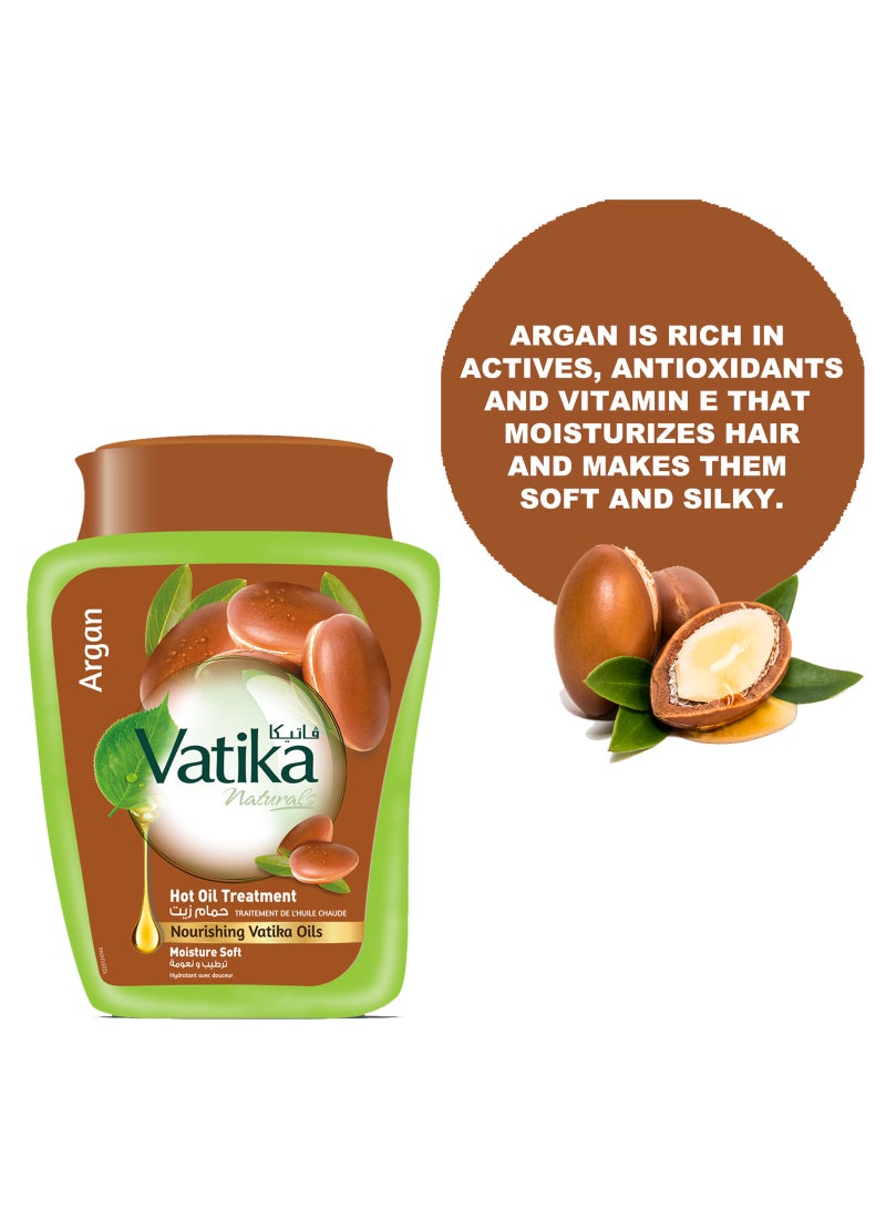 Vatika Naturals Argan Hammam Zaith Hot Oil Treatment 500grams - Image 5