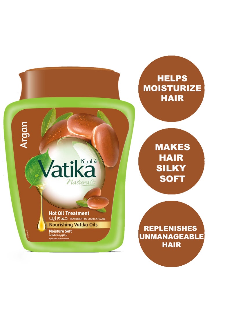 Vatika Naturals Argan Hammam Zaith Hot Oil Treatment 500grams - Image 4