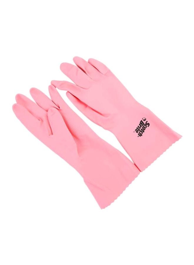 Ultra Sensitive Gloves Medium Size, 1 pair/pack | Delicated Duty | Reusable gloves | Protect your hands | Waterproof | Tear-Proof | Touch-Sensitive | Comfortable Fit | Gloves Kitchen Pink