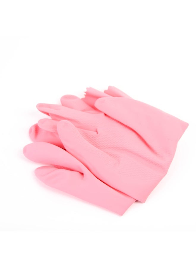 Scotch Brite Scotch-Brite Ultra Sensitive Gloves - Large Size, Lemon Scented, Reusable Household Cleaning Gloves Pink - Image 3