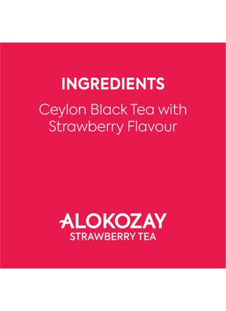 Strawberry Tea 25 Tea Bags In Foil Wrapped Envelopes 50grams - view 3