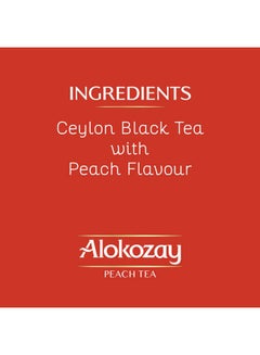 Alokozay Natural Peach Flavouring With Ceylon Black Tea 25 Tea Bags 50.0grams  - Image 4