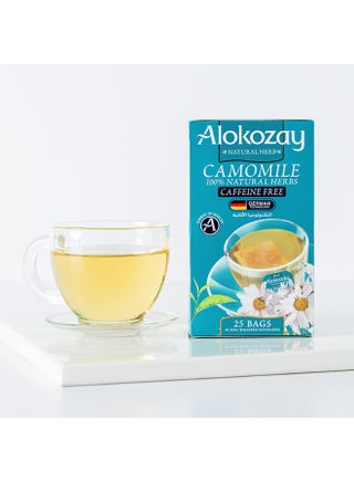 Natural Herbal Chamomile Tea 25 Tea Bags 30.0grams - view 4