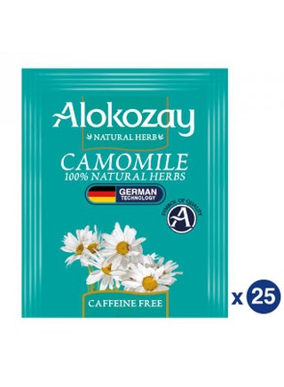 Natural Herbal Chamomile Tea 25 Tea Bags 30.0grams - view 2