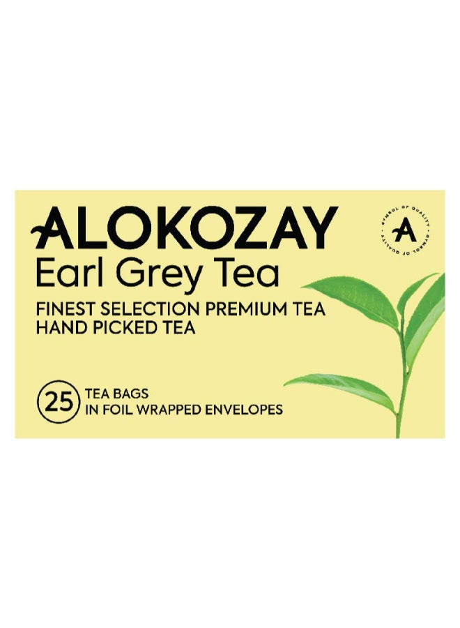 Alokozay Earl Grey Tea Finest Selection 25 Tea Bags 50.0grams  - Image 1