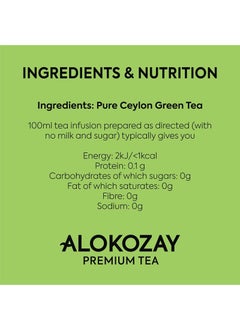 Alokozay Green Tea 100 Individual Enveloped Tea Bags 200grams  - Image 3