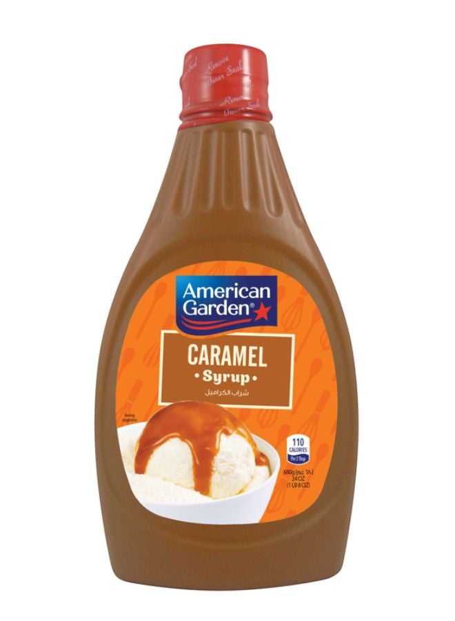 American Garden Caramel Syrup 680grams - Image 1