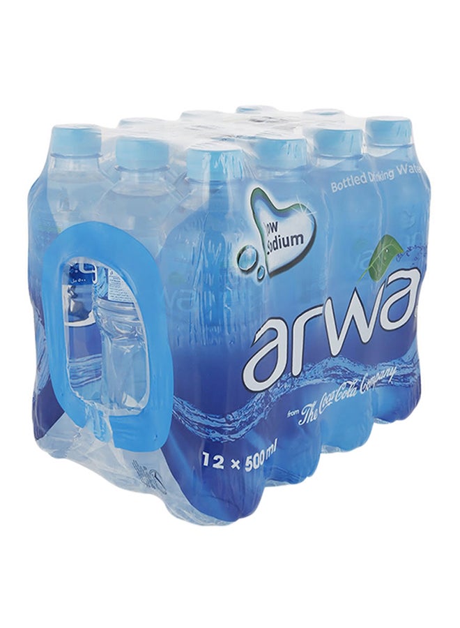 Arwa Natural Bottled Ph7 Low Sodium Water 500ml Pack of 12 - Image 3