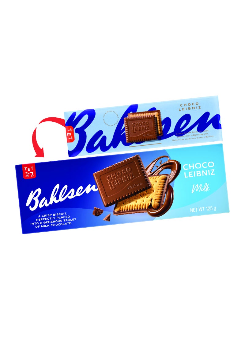 Bahlsen Choco Leibniz Delightful Butter Biscuit Coated with Milk Chocolate 125grams - Image 3