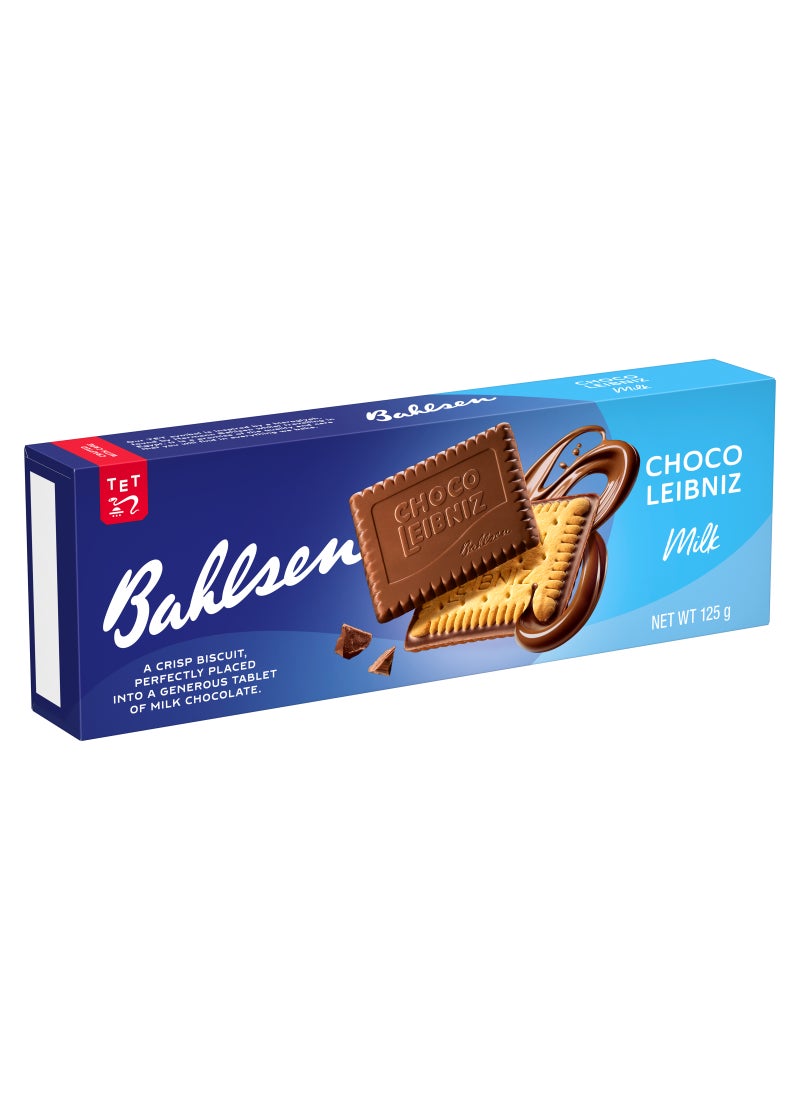 Bahlsen Choco Leibniz Delightful Butter Biscuit Coated with Milk Chocolate 125grams - Image 2