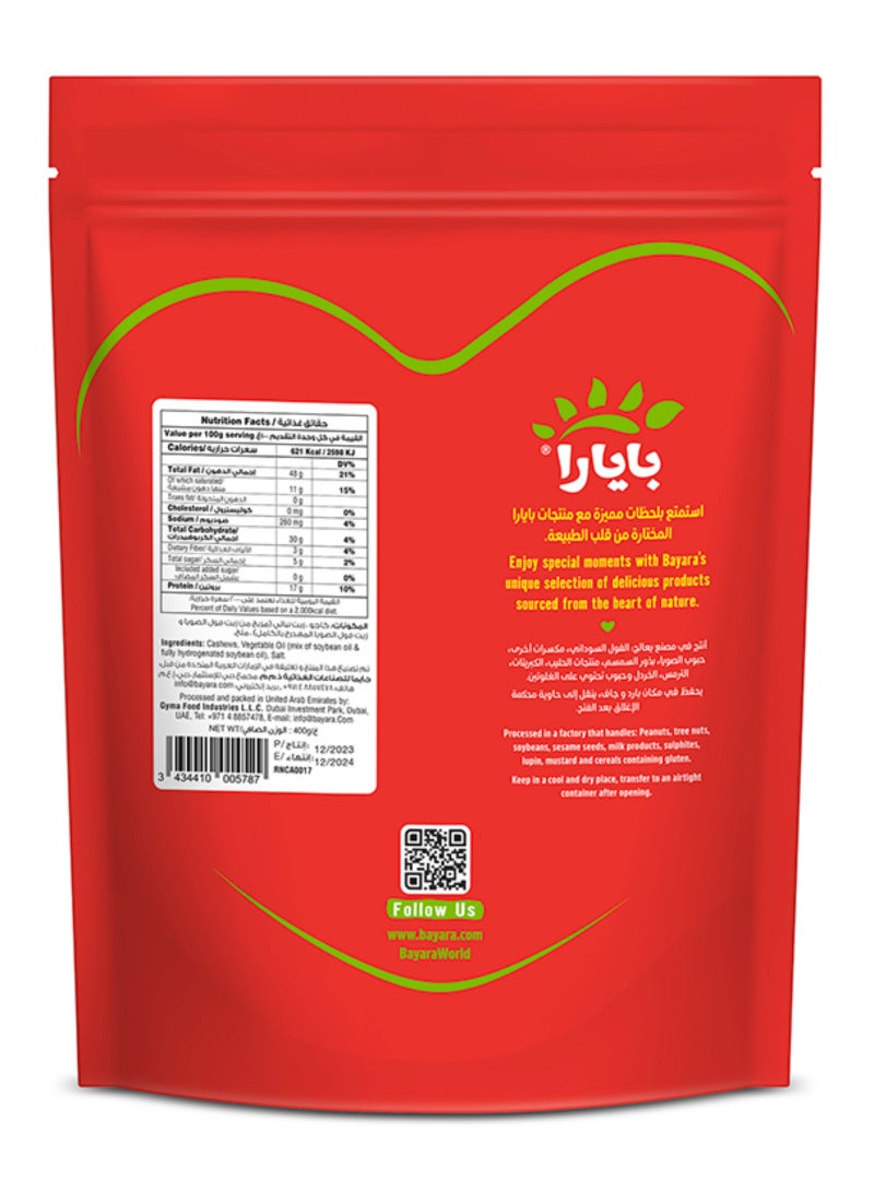 Bayara Salted Cashew 400grams - Image 3