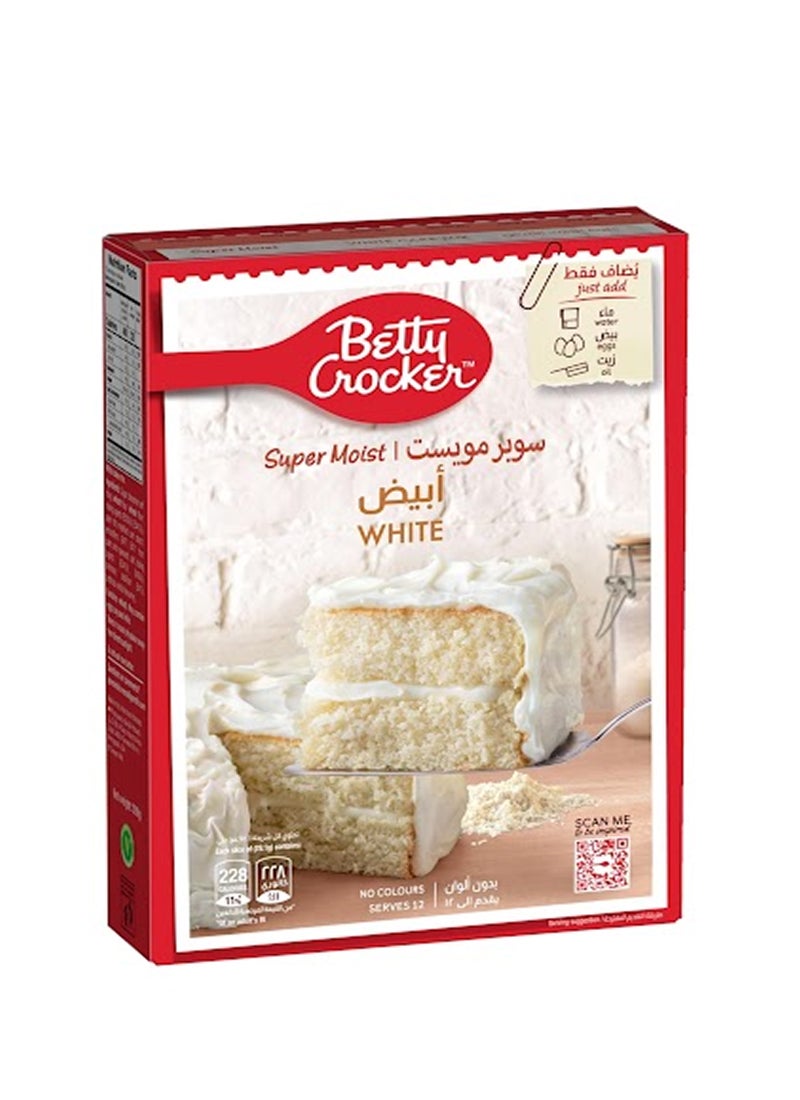 بيتي كروكر خليط كيك سوبر مويست أبيض 500جرام - Image 1