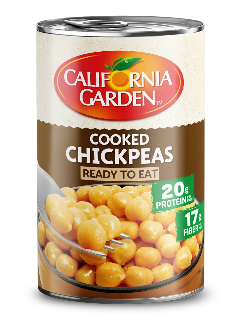 California Garden Ready to Eat Chickpeas 400grams - Image 1