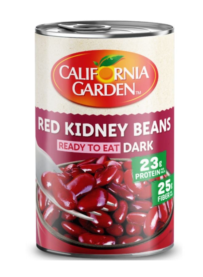 California Garden - Ready To Eat Dark Red Kidney Beans 400grams - Image 1