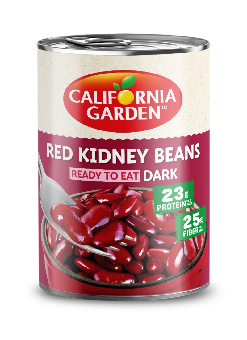 California Garden Ready To Eat Dark Red Kidney Beans 400grams - Image 1