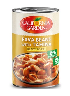 California Garden Canned Fava Beans With Tahina 450grams  - Image 1