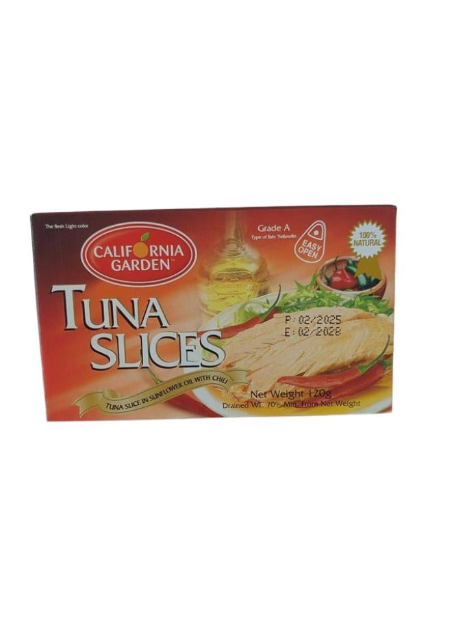 California Garden Tuna Slices With Chilli 120grams - Image 1