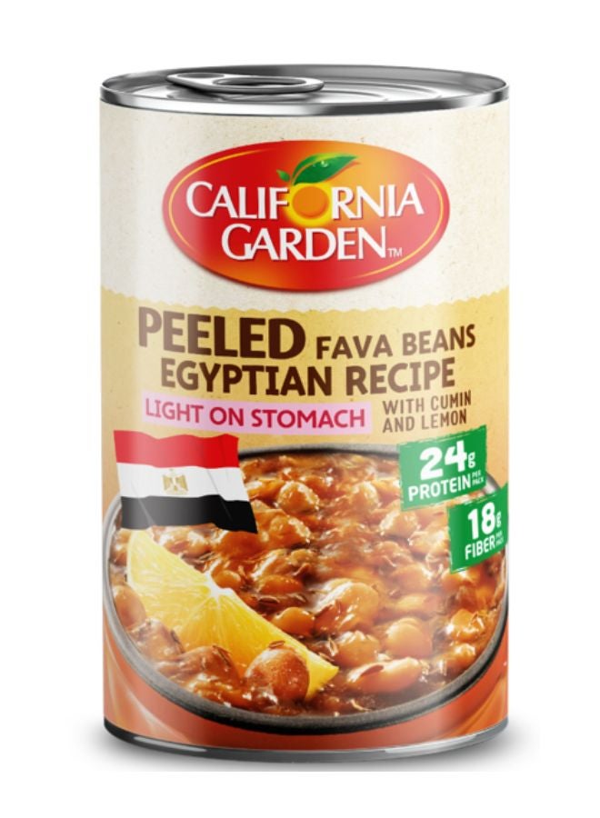 حدائق كاليفورنيا علبة فول مدمس مقشور بالخلطة المصرية 450جرام - Image 1