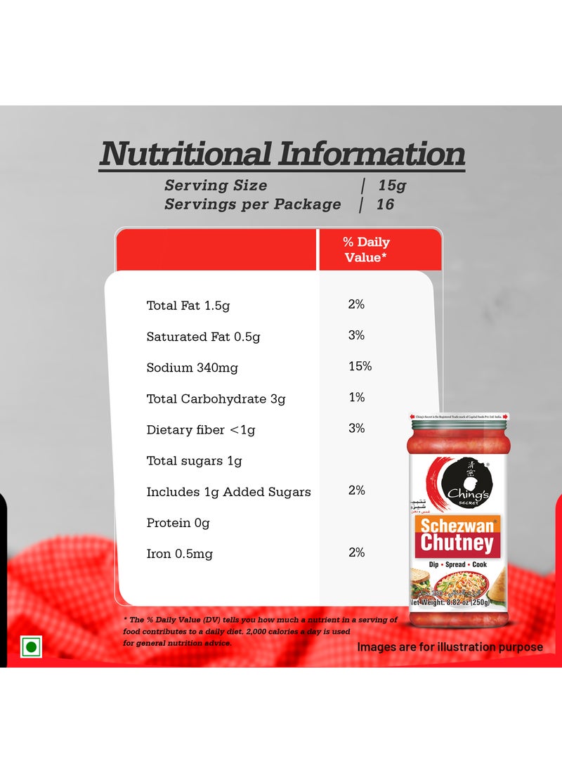 Ching's Schezwan Chutney 250grams - Image 3
