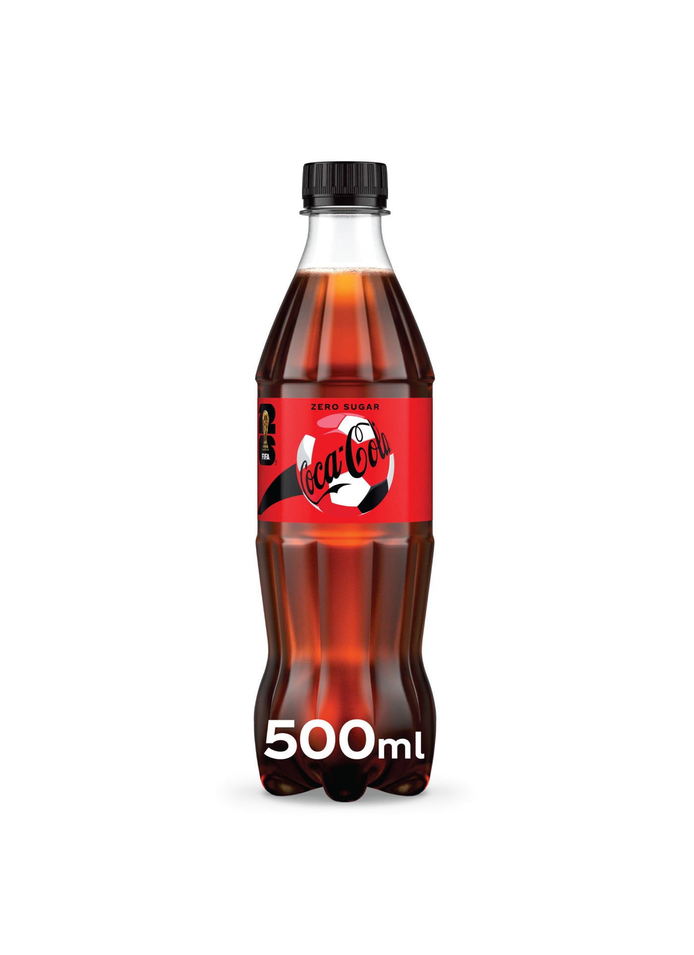 Coca-Cola Zero Sugar Carbonated Soft Drink Pet Bottle 500ml
