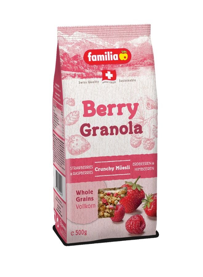 Familia Berry Granola Crunchy Muesli With Strawberries And Raspberries 500grams - Image 1