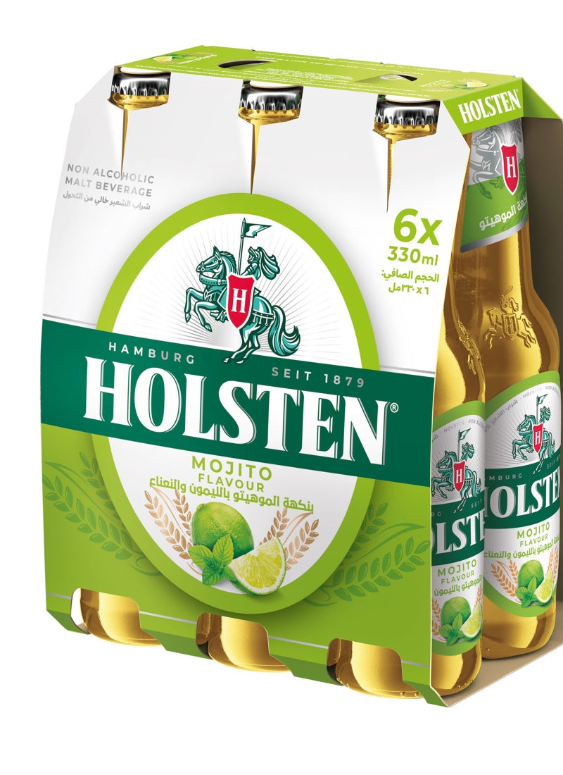 Holsten Mojito Glass Bottle 330ml Pack of 6 - Image 1