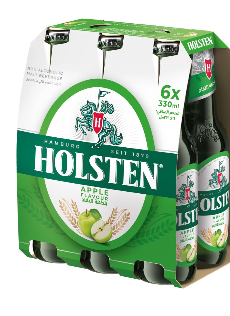 Holsten Apple Flavour Non Alcoholic Beverage 330ml Pack of 6 - Image 1