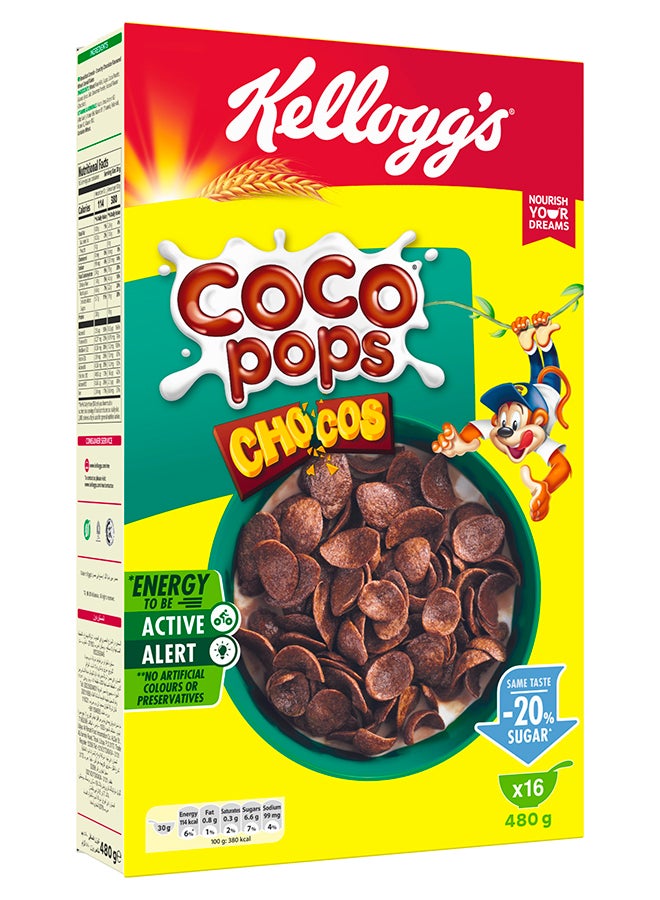 Kellogg's Coco Pops Chocos Cereal 480grams  - Image 1