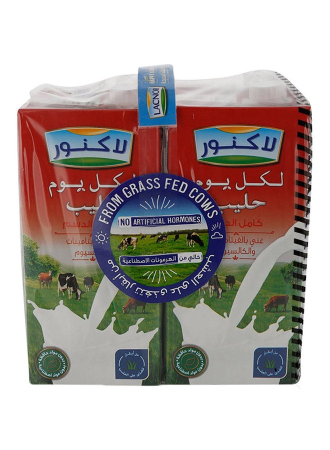 Lacnor Long Life Milk Full Cream Plain 1Liters Pack of 4 - Image 2