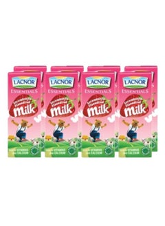 Lacnor Milk Strawberry 180ml Pack of 8  - Image 1