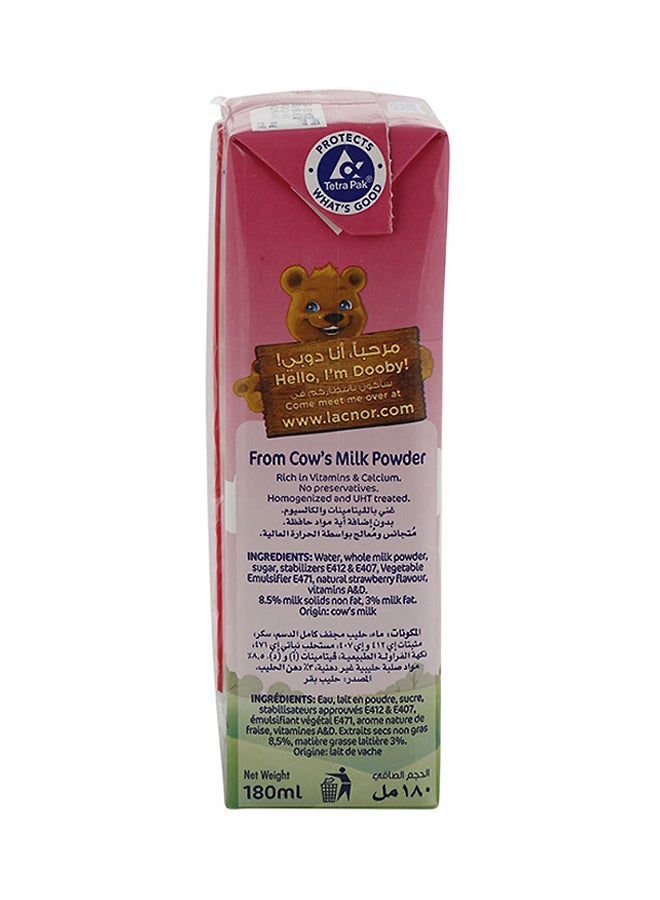 Lacnor Milk Strawberry 180ml Pack of 8 - Image 4